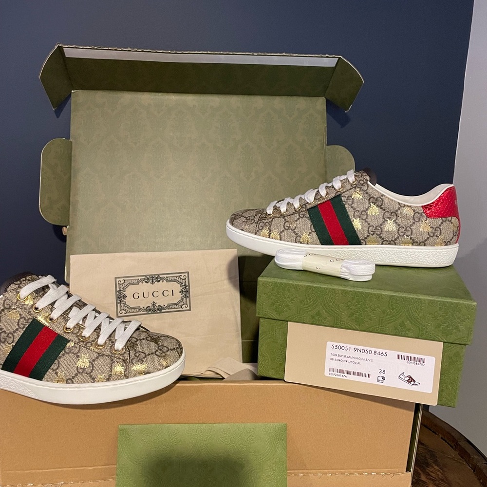 Gucci women’s Ace sneakers size 8